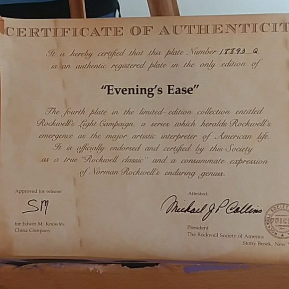 Original Norman rockwell collectors plate - Picture 2 of 3